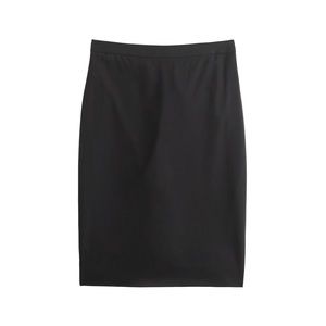 J crew super 120s black pencil skirt